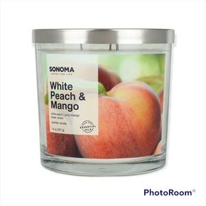 Sonoma White Peach and Mango Candle| 14 oz